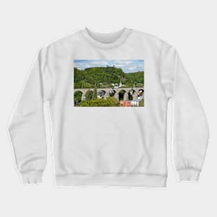 Luxembourg; City; Viaduct; Bridge; railway bridge; ground Crewneck Sweatshirt